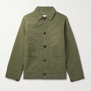LA PAZ Baptista Linen Chore Jacket Coat | Size Small | Green